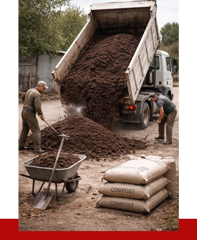 Купить компост в Новокуйбышевске от 4302 р. за куб с доставкой | ПРОНЕРУДНвб