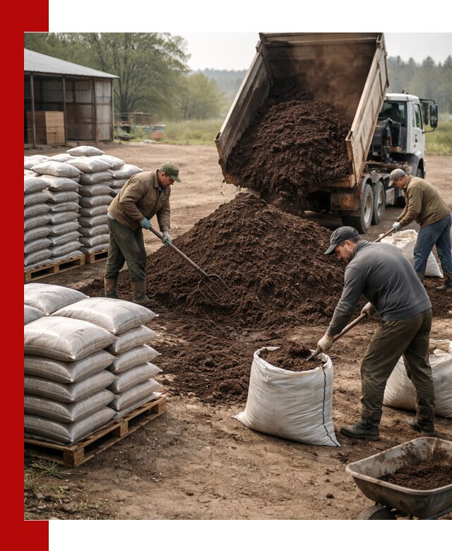 Доставка компоста оптом и в розницу в Новокуйбышевске