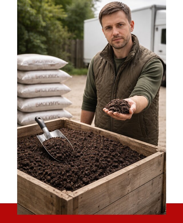 Купить биогумус в Новокуйбышевске с доставкой от 8706 р. за куб | ПРОНЕРУДНвб