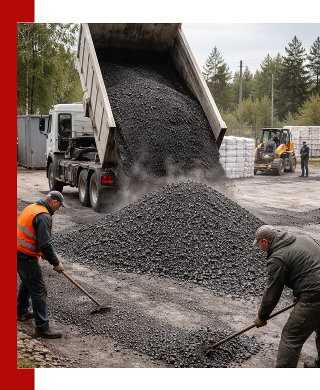 Доставка и продажа асфальтного гранулята в Новокуйбышевске