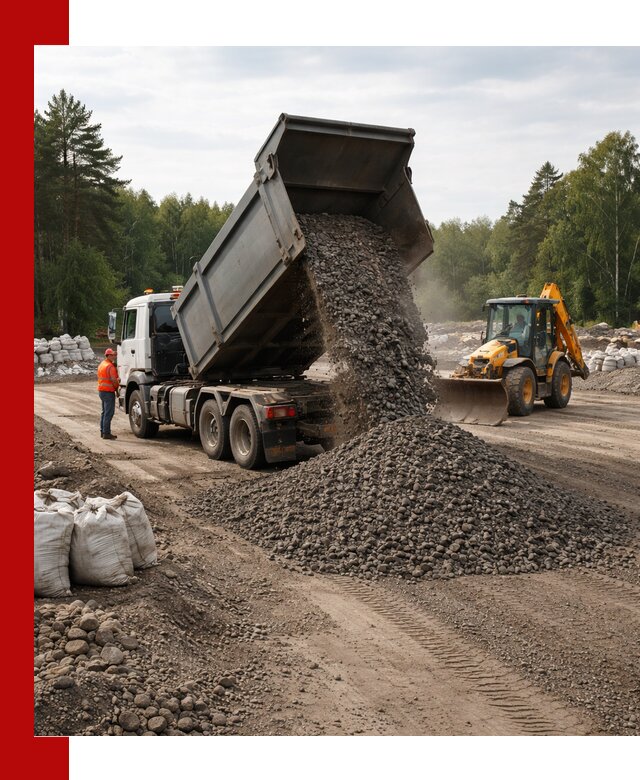 Доставка дробленого асфальта в Новокуйбышевске для дорожных работ