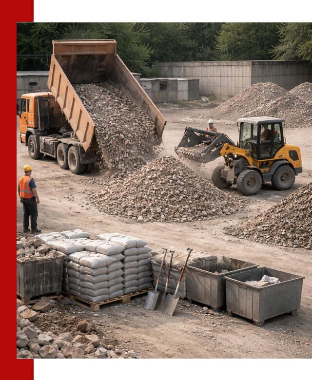 Вторичные материалы для отсыпки в Новокуйбышевске — поставка и доставка