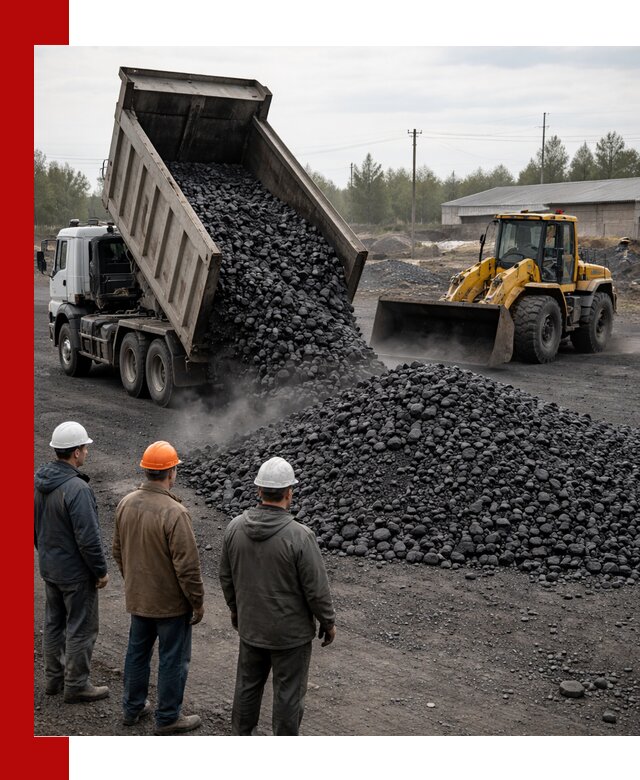 Доставка угля антрацита в Новокуйбышевске с самосвалами и погрузкой