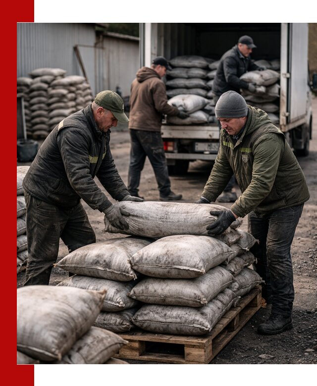 Доставка угля в мешках по выгодным ценам в Новокуйбышевске