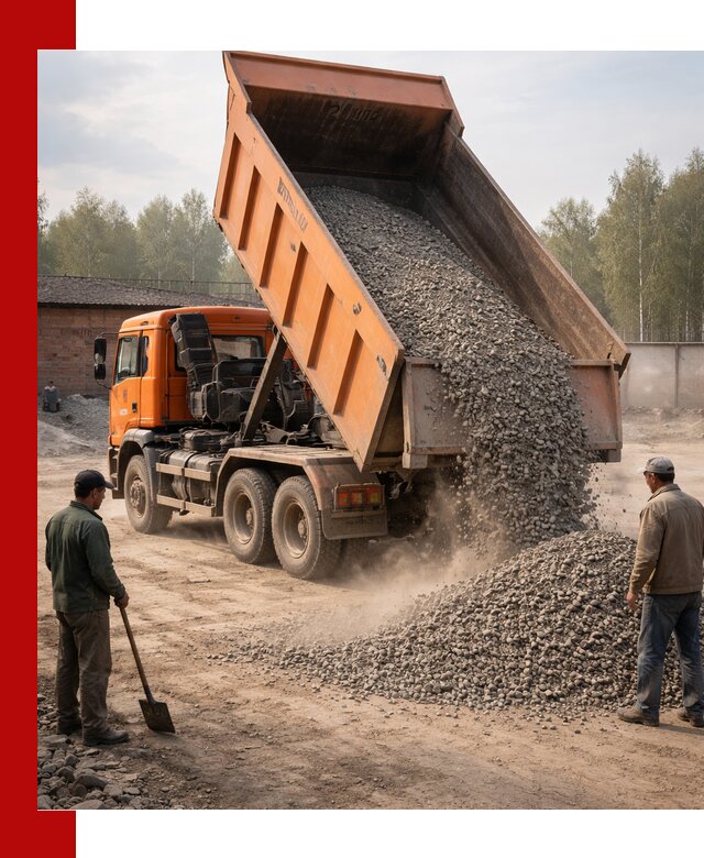 Доставка самосвалом 20 м3 в Новокуйбышевске быстро и надежно