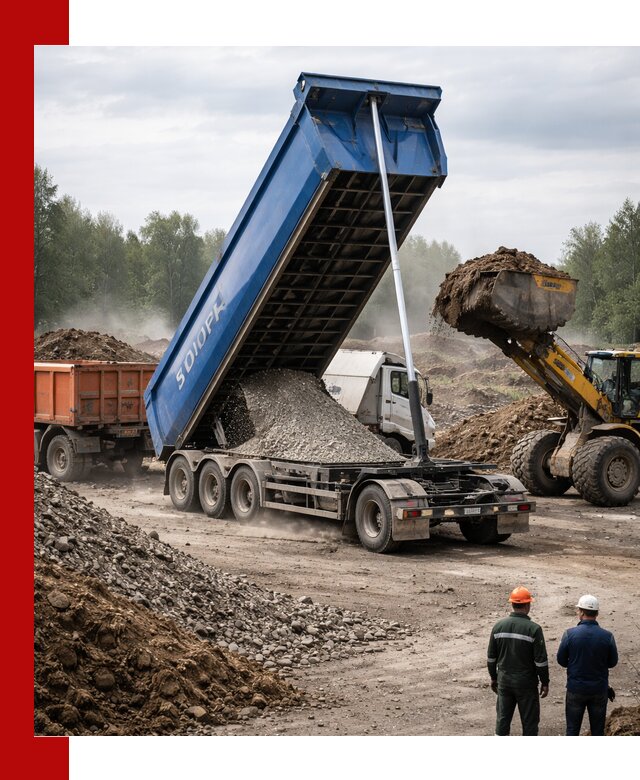 Аренда тонар 40 тонн в Новокуйбышевске с доставкой материалов