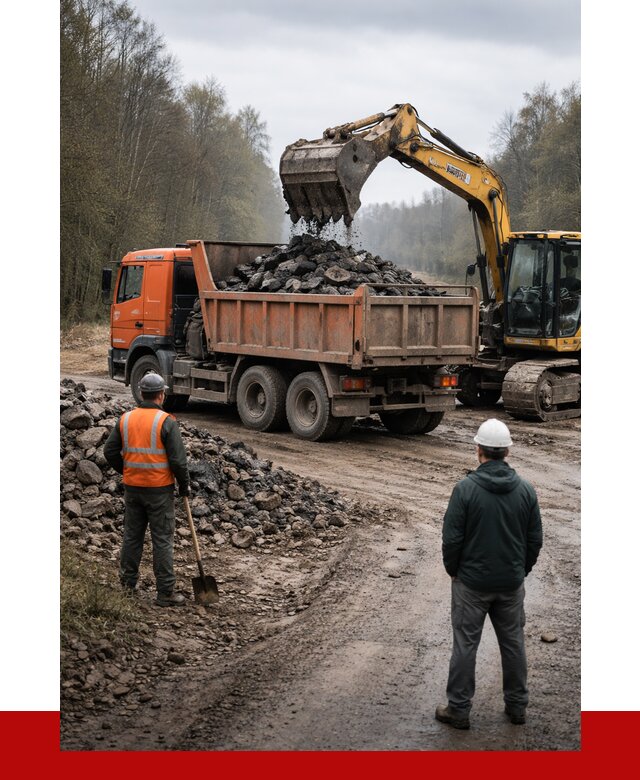 Вывоз асфальта в Новокуйбышевске от 4609 р. самосвалом ПРОНЕРУДНвб