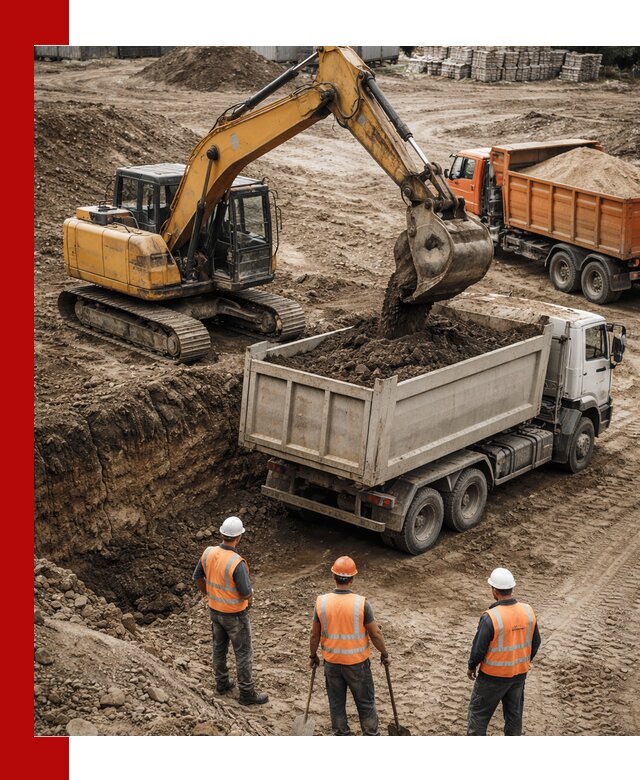 Разработка грунта для строительства и благоустройства в Новокуйбышевске