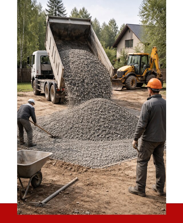 Отсыпка участка щебнем в Новокуйбышевске от 6657 р. ПРОНЕРУДНвб