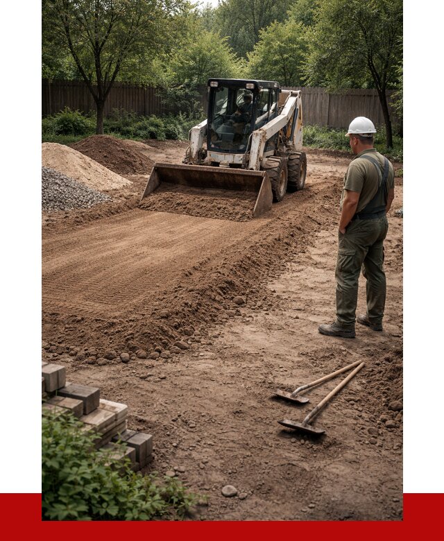 Выравнивание участка под ключ в Новокуйбышевске от 3585 р. | ПРОНЕРУДНвб