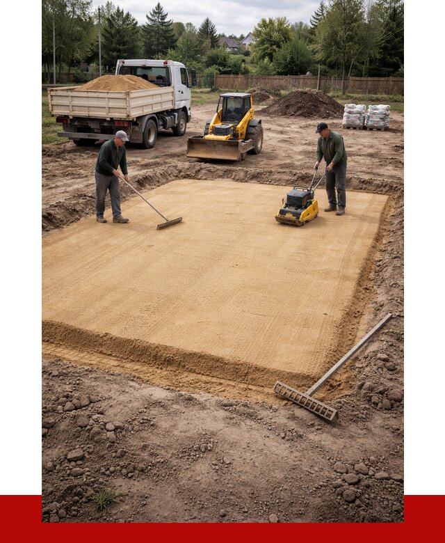 Устройство песчаной подушки в Новокуйбышевске от 4609 р. ПРОНЕРУДНвб