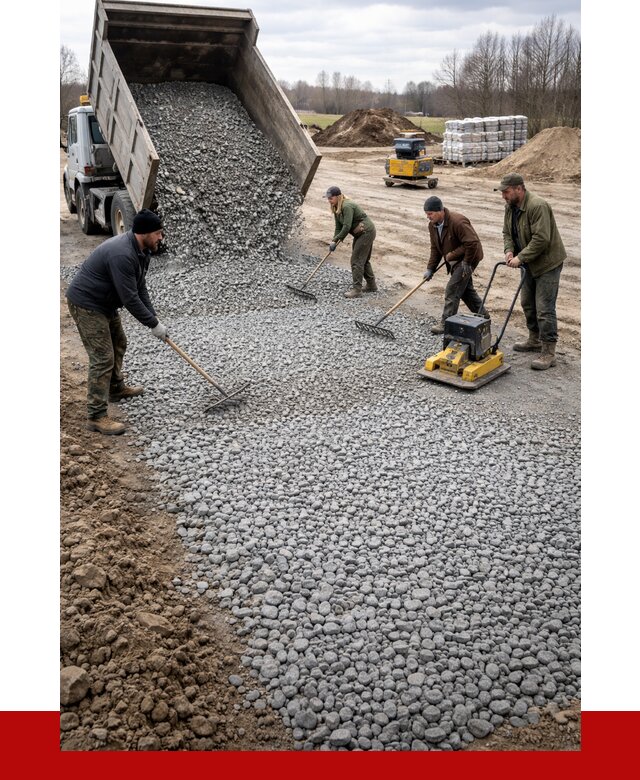 Устройство щебеночной подушки в Новокуйбышевске от 4609 р. ПРОНЕРУДНвб