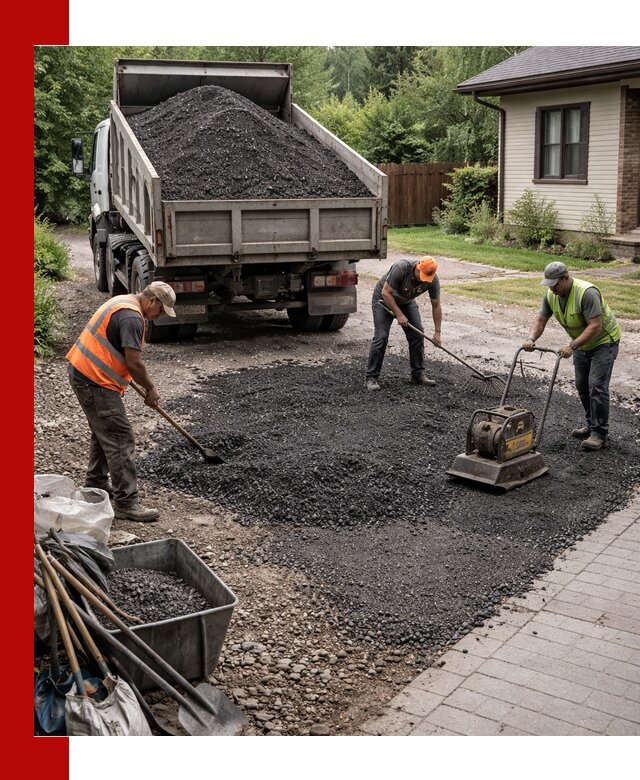 Асфальтовая крошка для двора с доставкой в Новокуйбышевске